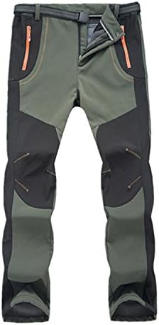 Unisex Outdoor Active Fleece Cargo Snow Pants for Hiking Ski