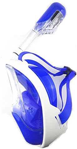 Gusrylia GoPro Mask Full View Snorkel Mask With Mouthpiece-Free Design. Anti-Leaking, Anti-Fogging Adult &amp; Kids Sizing (blue, S/M)