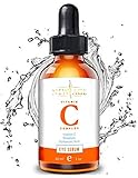 New Age Vitamin C And Hyaluronic Eye Serum - Natural Anti Aging Eye Serum With Rosehip Oil - Facial Serum Fades Age Spots and Sun Damage - 1 Ounce