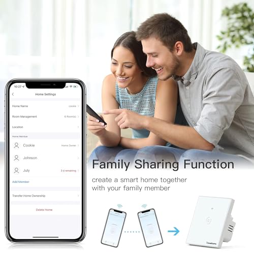 Redare Smart Water Heater Switch,40A 8000W WiFi Smart Boiler Switch,Heavy Duty WiFi Pump Controller for Pool Pump, Water Heater, Air Conditioner, Compatible with Alexa Google Home (Tuya 40A, White)