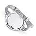 Zhenhui Women Thin Mesh Band Stainless Steel Wrist Watch Silver-Tone
