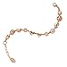 Alaxy Bangle Bracelets Made with Swarovski Crystal, Charm Beaded Bracelets for Teens Girls and Women Size 19cm (7.48'') - 22cm (8.6'') (Rose Gold)