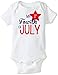 First Fourth of July on White (size 3-6 month)