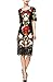Tuliplazza Women's Floral Cocktail Party Prom Midi Embroidered Lace Dress