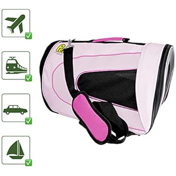 Pet Magasin Soft-Sided Pet Travel Carrier Cage for Small Pets, Pink