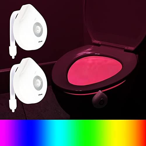 Vive Toilet Bowl Light Night Motion Sensor Activated Device Ultra