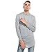 Keybur Mens Hipster Hip Hop Longline Classic Pullover Long Sleeve Hoodies Fashion Sweatshirt (L, Grey)