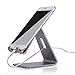 KAERSI K1 Desktop Tablet Stand: Charging Cradle, Display Dock for 4 to 13 inch All Smartphone, Tablets and E-Reader, iPhone, iPad - Gray