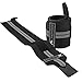 LHOTSEE Premium Wrist Straps，Professional Weight Lifting Training Wrist Straps Support Braces Wraps For Men and Women (Gray)
