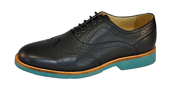 Amazon.com: Focus estilo # 102109 – 128 Wingtip Oxford Zapatos de piel  auténtica para hombre, color negro : Ropa, Zapatos y Joyería