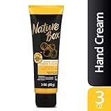 Nature Box Hand Cream - for Nourished Hands, with 100% Cold Pressed Macadamia Oil, 3 Ounce