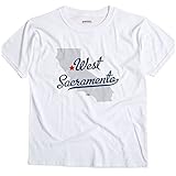 West Sacramento California CA MAP GreatCitees Unisex Souvenir T Shirt