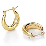 LILIE&WHITE Chunky Gold Hoop Earrings for Women
