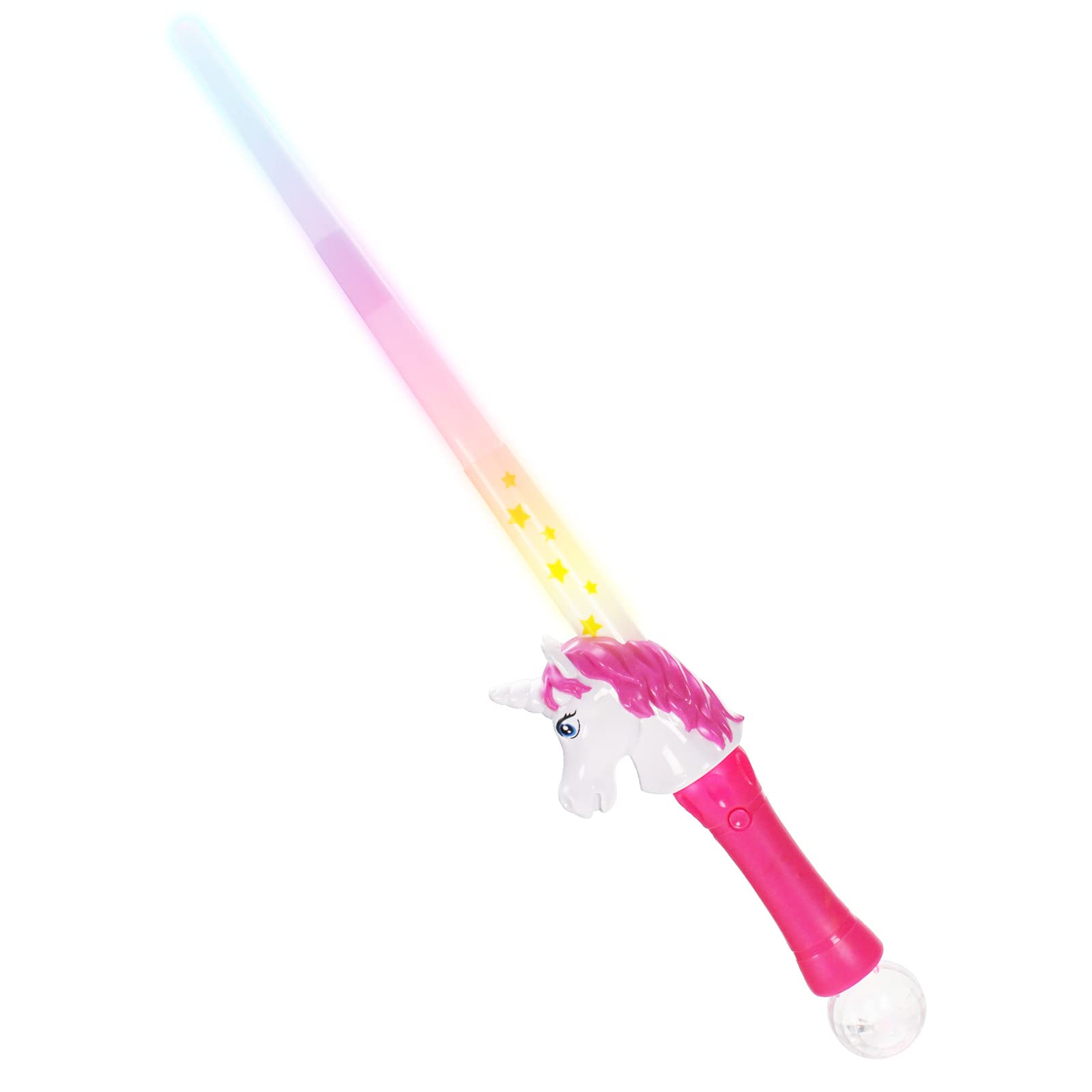 The Glow Company Extending Unicorn Wand With Ball (1 Pack)
