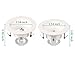 6 Pack Hykolity 4” White Baffle Recessed Can Light Trim, for 4 Inch Recessed Can, Fit Halo/Juno Remodel Recessed Housing