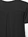 Made by Johnny WT1057 Womens V Neck Short Sleeve Pleats Tunic Top L Black