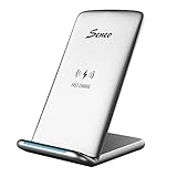 Seneo iPhone X Wireless Charger, Fast Wireless Charging Pad Stand (NO AC Adapter) for Galaxy Note 8 S8 S8 Plus S7 Edge S7 S6 Edge Plus Note 5, Standard Charge for iPhone X iPhone 8 iPhone 8 Plus