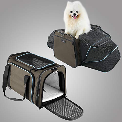 XZONE PET Dogs Carrier Cats Carrier Airline Approved Pet Carriers,Soft