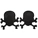 Jovivi 9 Pairs Nipple Covers Satins Pasties Disposable Self-adhesive Pasties Stickers Breast Petals, Different Style Set (Black Color 9 Pairs Set)
