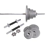 Grey 160 lb Weight Set / Threaded Ends