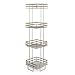 BINO 'Lafayette' 4-Tier Square Spa Tower, Nickel