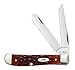 Case WR XX Pocket Knife Chestnut Bone Mini Trapper Cv Item #7012 - (6207 Cv) - Length Closed: 3 1/2 Inches