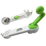 Samsie  7-In-1 Modern Multifunctional Manual Can Openner, Safety/Comfrotable/Easy/Creative, Grinding Garlic, Green