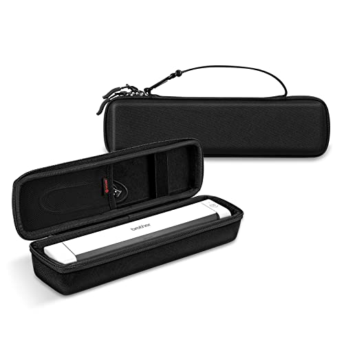 SITHON Hard Shell Travel Case for Brother DS-640 / DS-740D / DS-720D Duplex Compact Mobile Document Scanner, Portable Storage Carrying Case with Hand Strap, Carabiner (Case Only)