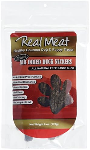 The Real Meat Company Co 80041 Duck Ground Dried Necks,6 oz