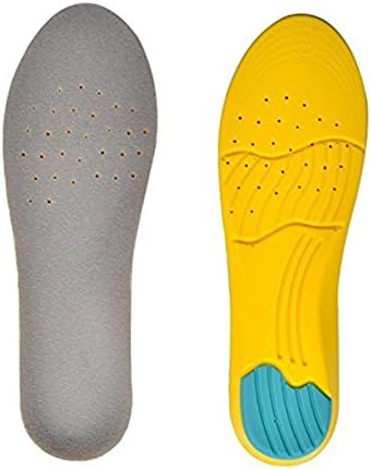 Zlvo Unisex Arch Support Silicone Gel Shock Absorption and Cushioning Sports Insole Small