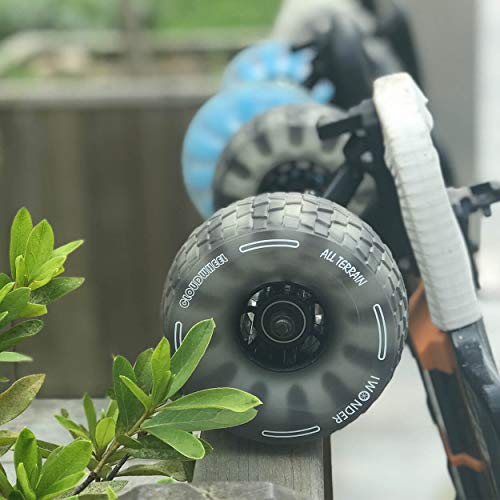 IWONDER Cloud Wheel Electric Skateboard Wheels All Terrain Off Road 120mm 78A Translucent Urethane Patented Damping Foam Core Longboard Wheels