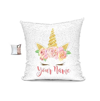 personalized unicorn pillow