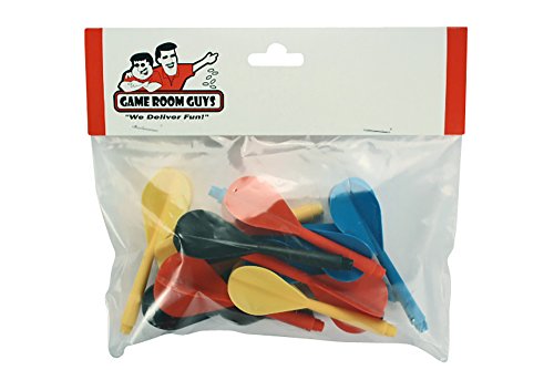 Plastic Soft Tip Dart Flights - Set of 12