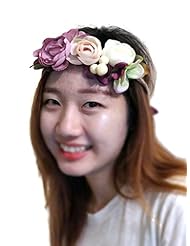 Beauty: Fascinator Feather Headband Bohemian Tassels Headwear : SP8 (Purple) - MeeTHan