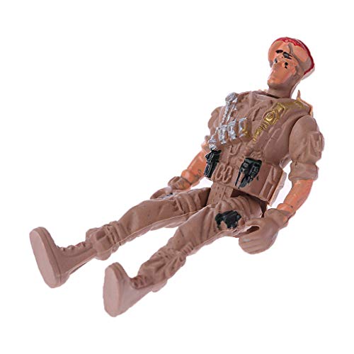Shoresu Parachute Soldier Toy, 9cm Paratroopers Parachute Soldiers Kids Children Outdoor Sports Hand Throw Toy - Color Randomly