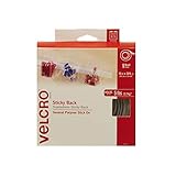VELCRO Brand - Sticky Back Hook and Loop Fasteners| General Purpose Peel & Stick | Perfect for Home or Office | 15ft x 3/4in Roll | White