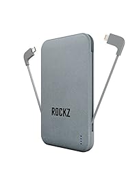 zipkord Batería Externa universal para con USB A compatible cargadores, gris