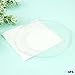 50 Premium Clear Plastic Plates for Dinner Party or Wedding - 6 Inch Fancy Disposable Plastics Plates