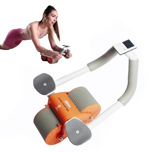 KLIK-POL Core Master Abdominal Roller With Elbow Support and Knee Pad Mat,  Abdominal Exercise Roller, Automati