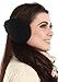 Womens Ear Muffs - Winter Ear Warmers/Covers - Behind The Head Style Cable Knit Fleece Earmuffs