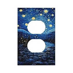 Tewujay Decorative Outlet Cover 1 Gang Abstract