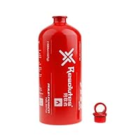 Sanmum Outdoor Aluminium Camping Gas Fuel Oil Empty Bottle for Picnic Barbecue 1000ml/1500ml/750ml/500ml (1500ml)