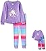 Dollie & Me Girls' Unicorn Snugfit Sleepwear Set