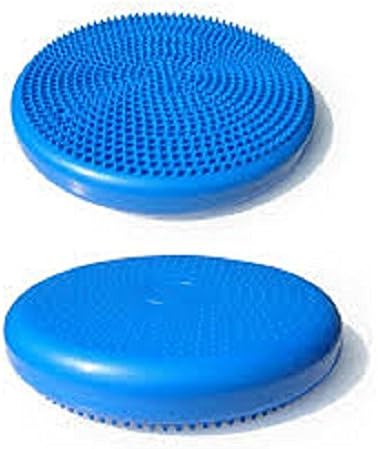 Inflatable Balance Vestibular Seating Standing Disk, Blue 14in. Activates Muscles
