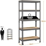 Yaheetech 5 Tier Garage Shelving Unit Heavy Duty 150KG per Shelf 750KG view 3