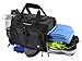 Ultimate Gym Bag 2.0: The Durable Crowdsource Designed Duffel Bag with 10 Optimal Compartments Including Water Resistant Pouch (Black, Small (15