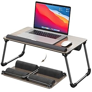 ATUMTEK 27” Large Laptop Lap Tray Fits Up to 17.3 inches Laptops, 2 in 1 Laptop Tray for Bed with Cushion Memory Foam…