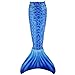 Play Tailor Mermaid Tail Swimmable Costume Swimsuit for Girls Swimming(No monofin), Blue, Child 10