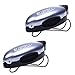 BCP Pack of 2pcs Silver Color Eyeglasses Clip Holder Sunglass Visor Clip
