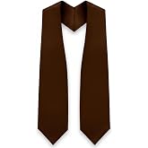CLERKMANS Unisex Adult 62" Long Plain Graduation Stole Sash